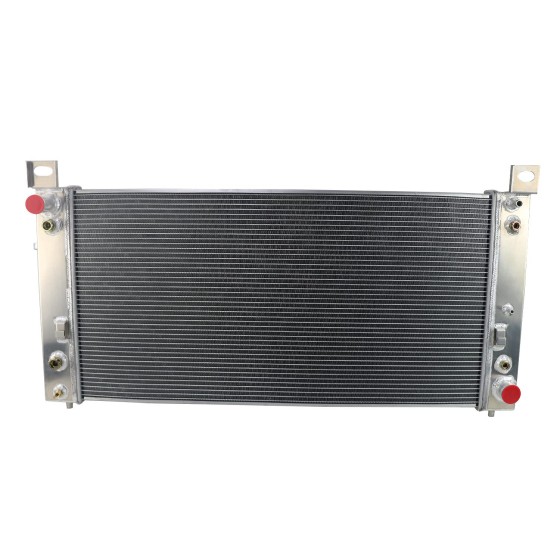 CoolingCare All Aluminum Double Oilcooler 3 Row Radiator for 1999-2011 Chevy Silverado, GMC Sierra 1500 2500 Series V8 Engine (19" x 40" OVERALL)