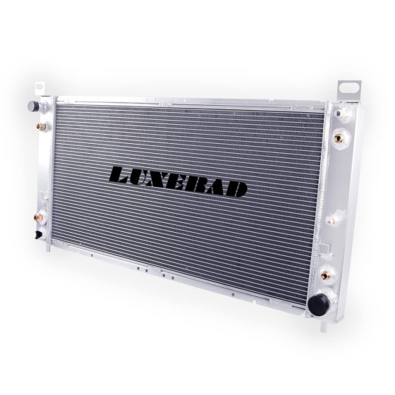 3 Row Full Aluminum Radiator for 1999-2014 Chevy Silverado Suburban Tahoe GMC Yukon | 1500 2500 2003-2009 Hum mer H2 6.0 V8 denali Radiator(Overall size: 41" x 18.5)