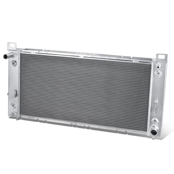 Auto Dynasty Radiator Compatible with 1999-2014 Cadillac Escalade Chevy Silverado Suburban GMC Sierra Yukon H2 4.8L 5.3L 6.0L 6.2L, 34 Inches Core 3-Row Cooling Radiator, Full Aluminum