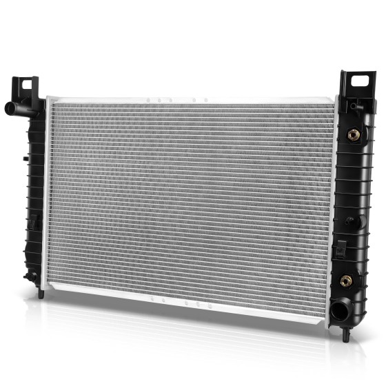 Auto Dynasty 28" Radiator for 1999-2007 Silverado Sierra Yukon Tahoe Suburban 4.3L 4.8L 5.3L AT, DPI 2334 Factory Style 1-Row Aluminum Cooling Radiator