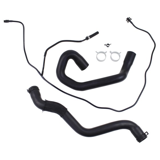 Upper and Lower Radiator Coolant Hose Tube & Radiator Reservoir Line for Ford Focus 2.0L 2012-2018