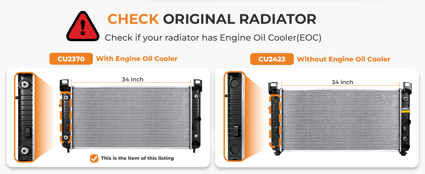 radiator engine for chevy silverado gmc sierra tahoe avalanche cheyenne cadillac escalade hummer h2